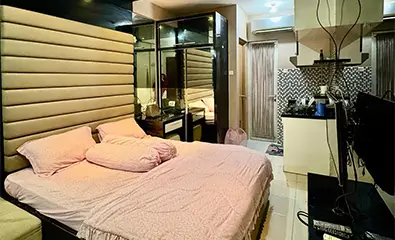Apartemen Gunawangsa Manyar Surabaya Full Furnish, Lantai 2, View STIESIA